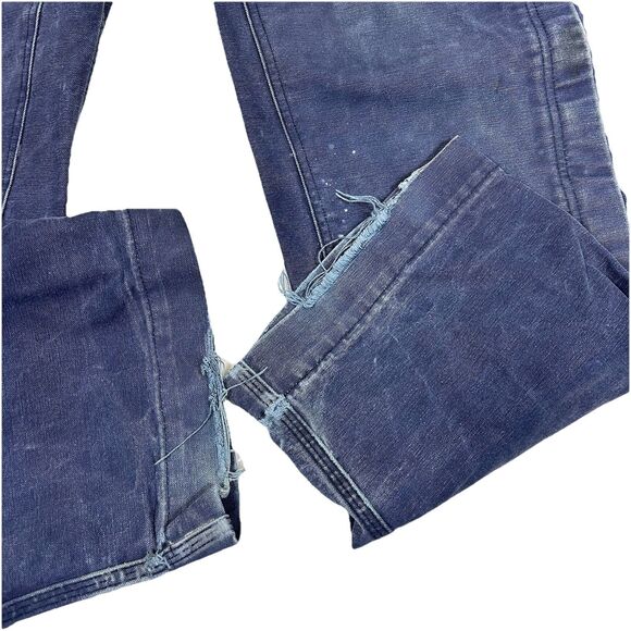 Carhartt FR Flame Resistant Men's 42x34 Double Knee Bib Overall Navy 101627-410 - Picture 7 of 16